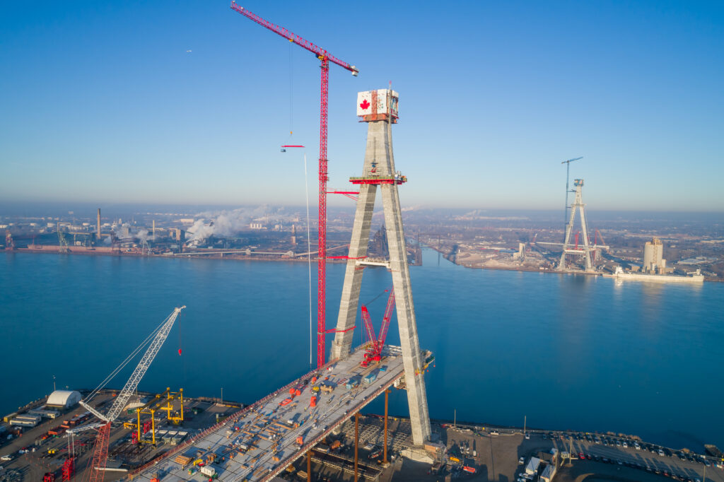 photo du construction sur le pont