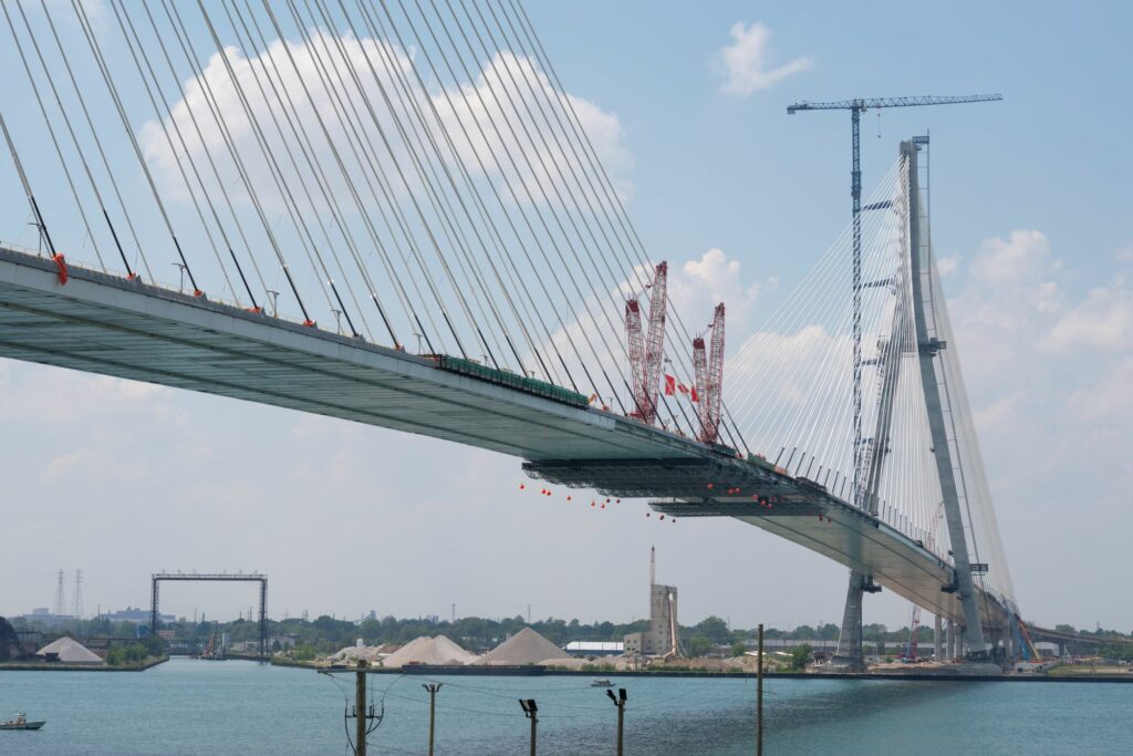 vue aérienne du pont