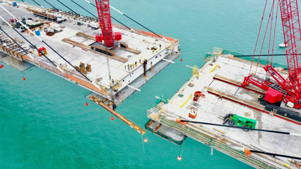 construction du pont