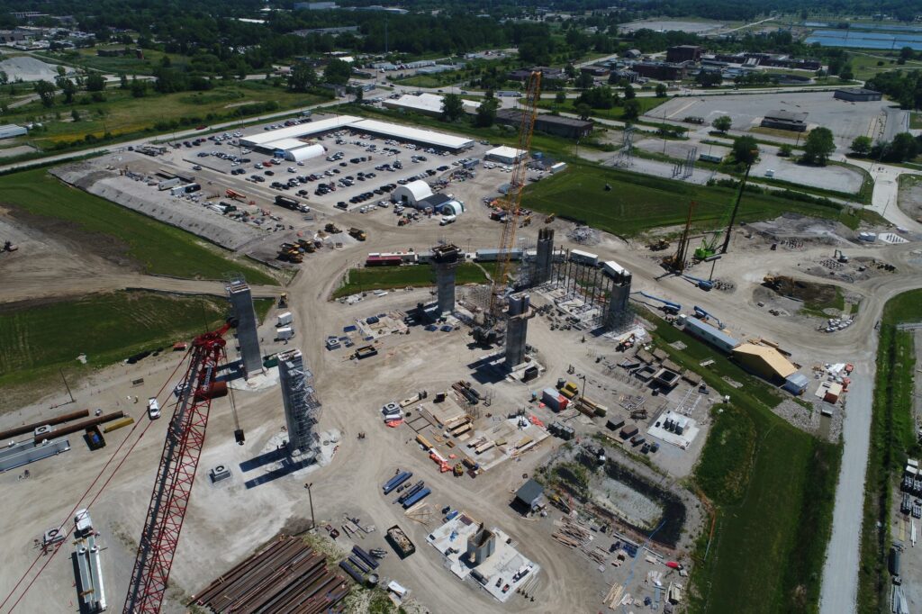 site du pont Canadien - juillet 2022