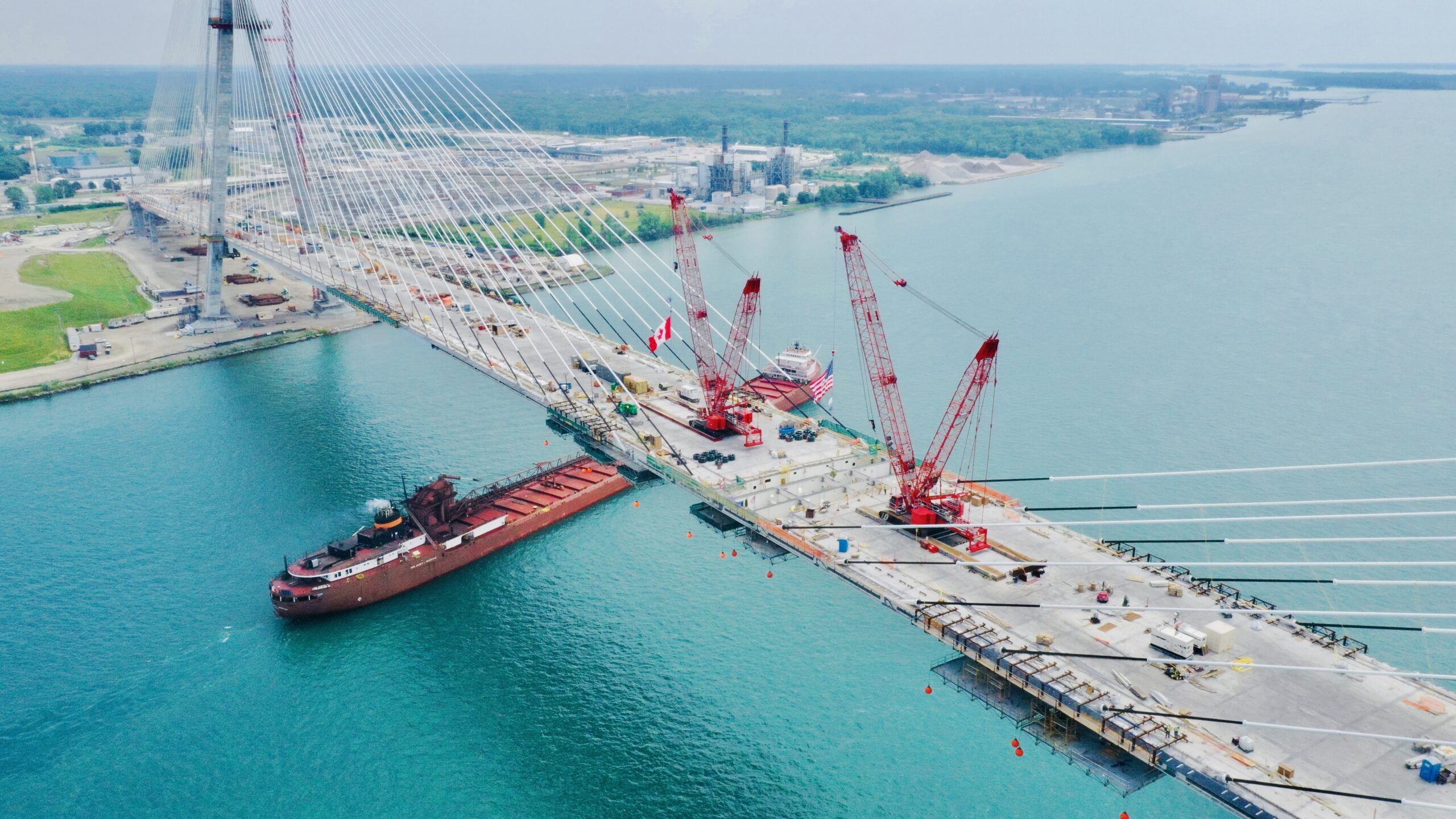 Construction du pont international