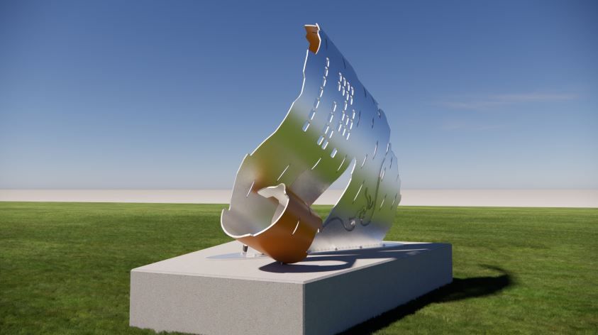 l'oeuvre d'art au point d'entrée