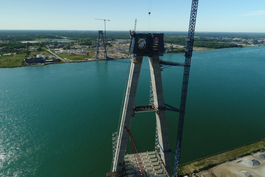 Progrès au site du pont américain - 30 août 2022