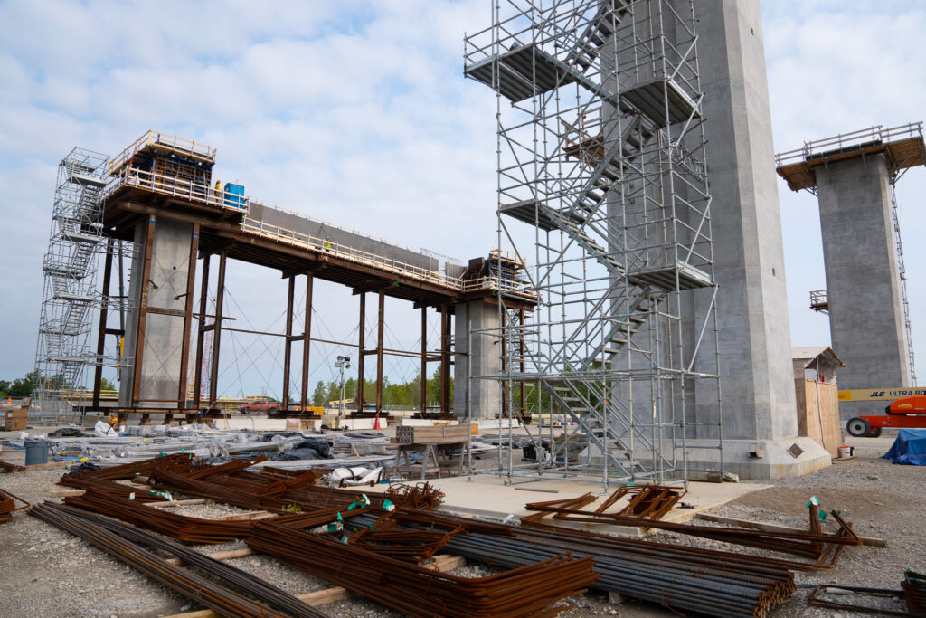 Progrès au site du pont américain - 12 octobre 2022