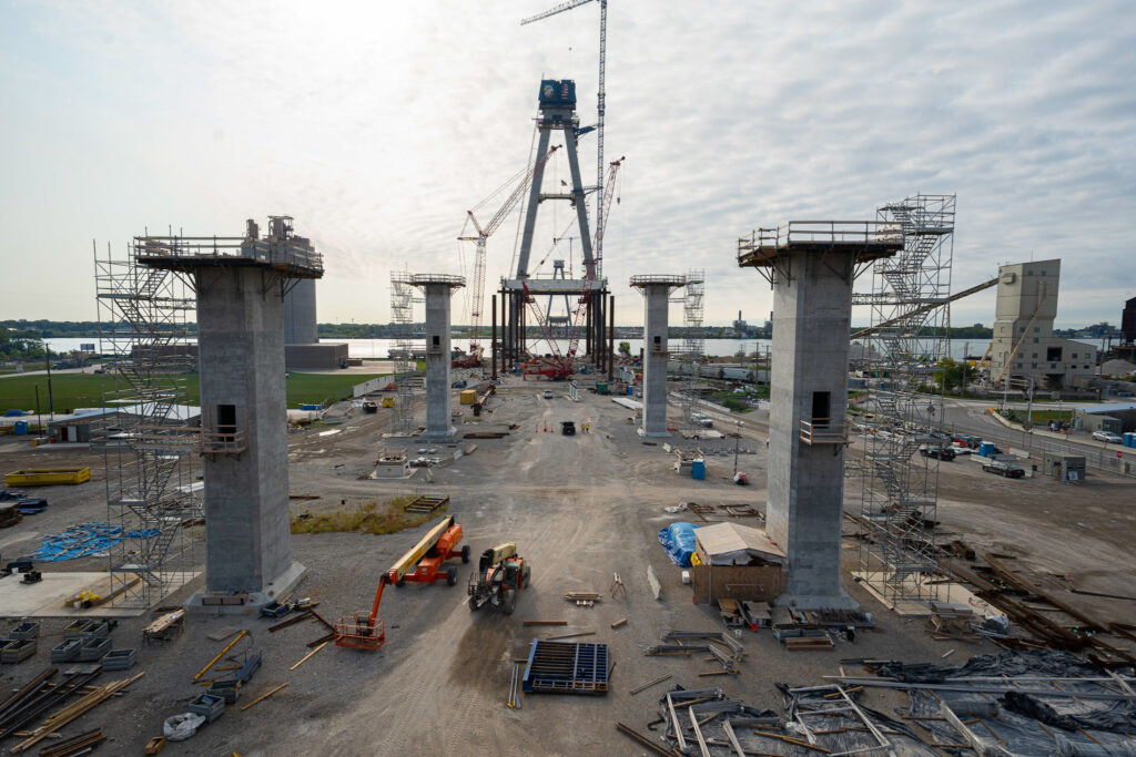 Progrès au site du pont américain - 12 octobre 2022