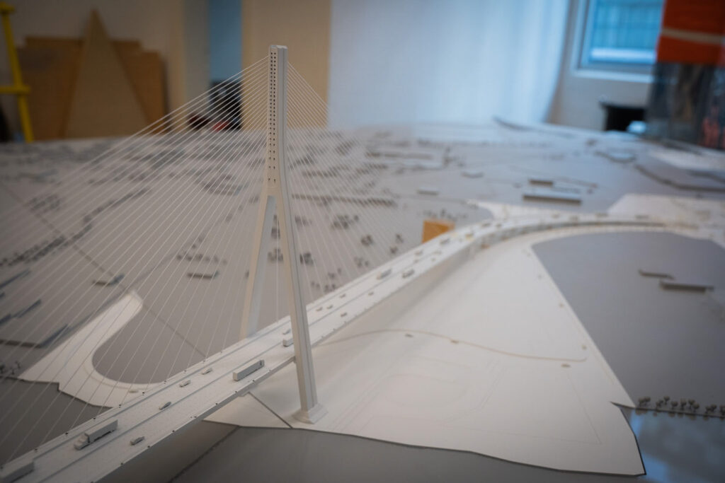 Maquette du projet du pont International Gordie-Howe