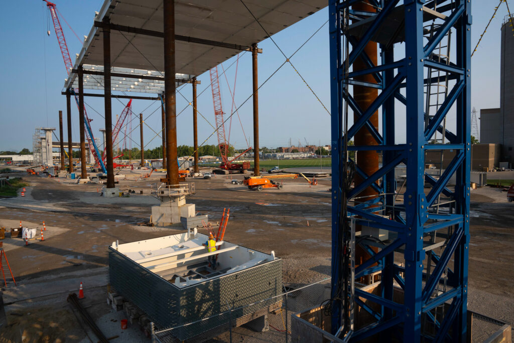 Progrès au site du pont américain - 12 octobre 2022