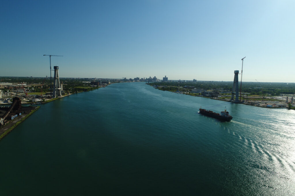 Progrès au site du pont canadien - 9 août 2022