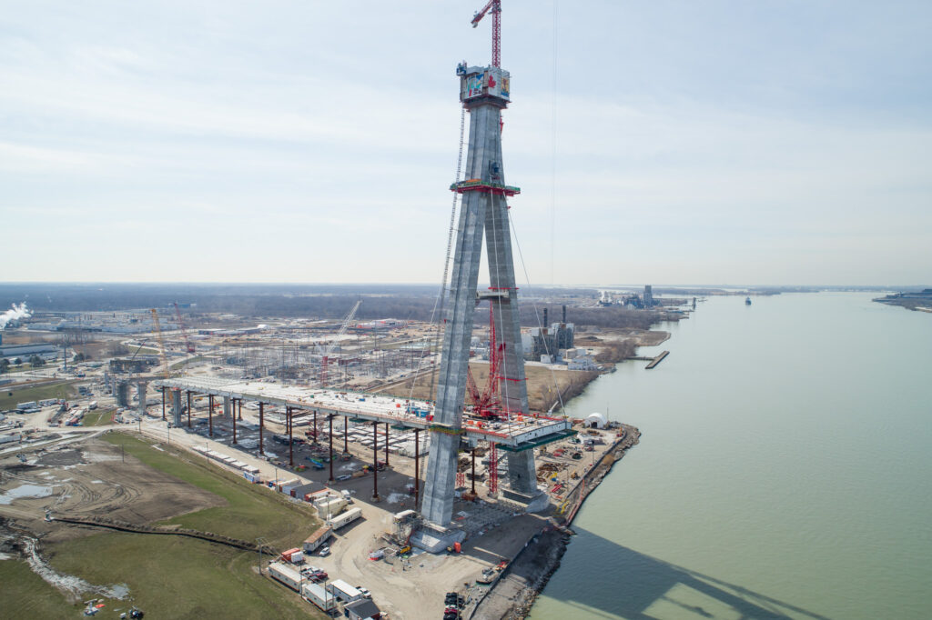 Progrès au site du pont canadien - avril 2023