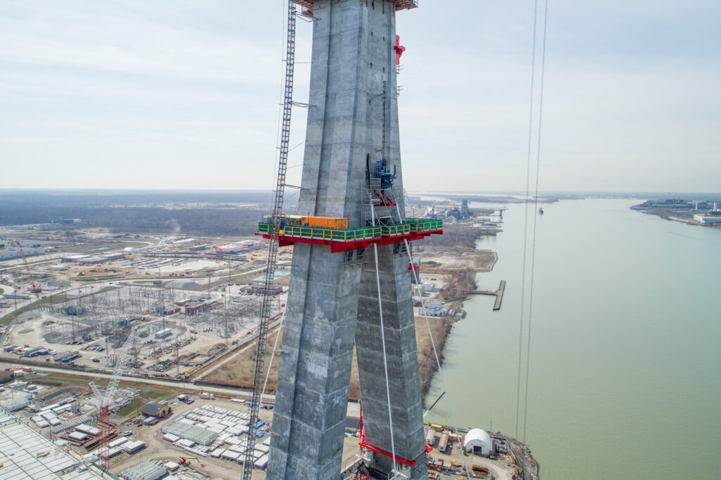 Progrès au site du pont canadien - avril 2023