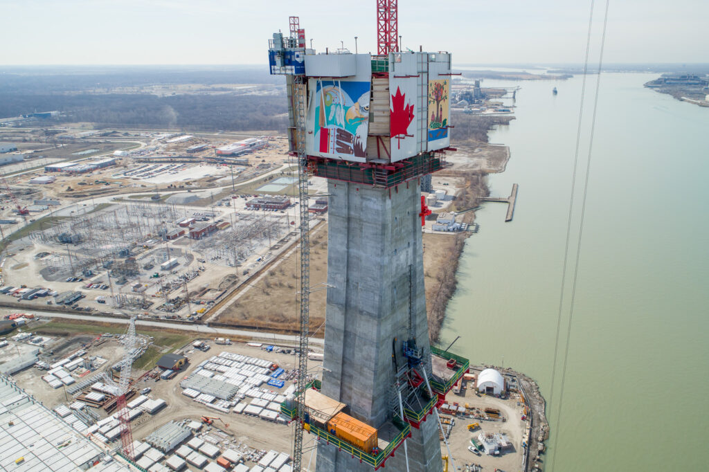 Progrès au site du pont canadien - avril 2023