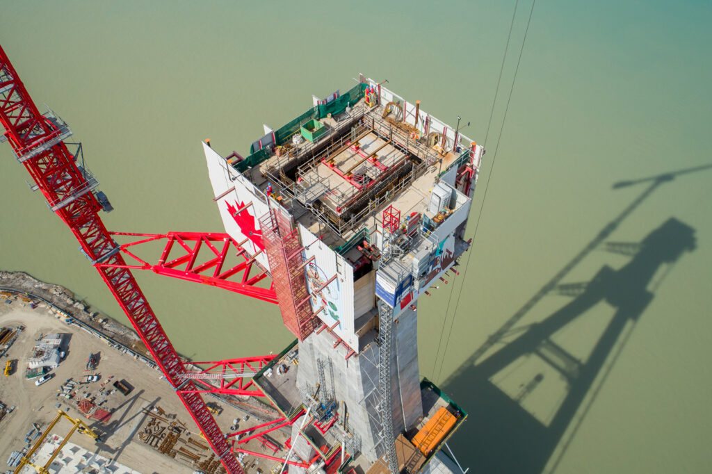 Progrès au site du pont canadien - avril 2023