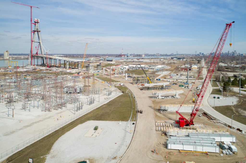 Progrès au site du pont canadien - avril 2023