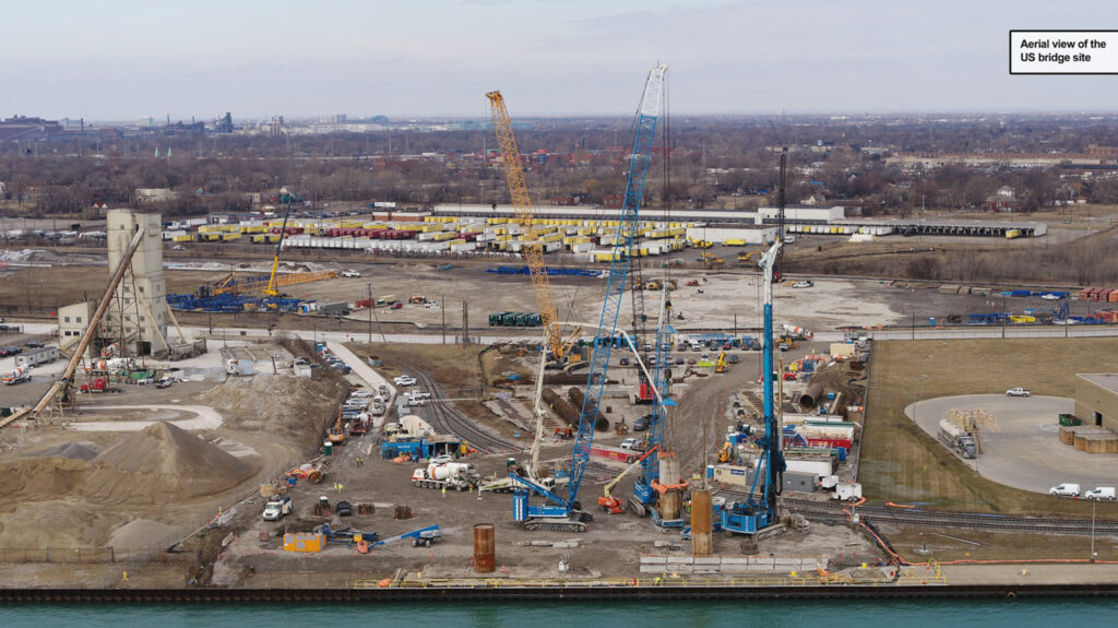 Progrès au site du pont américain - 17 juin 2020