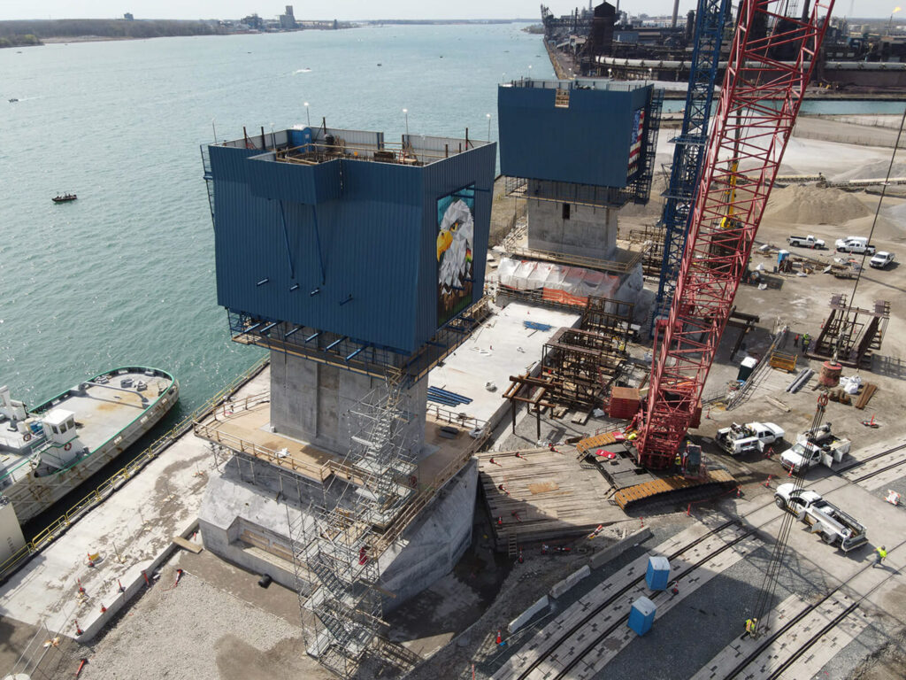 Progrès au site du pont américain - 27 avril 2021
