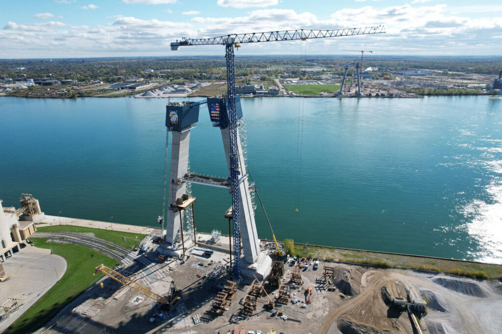 Progrès au site du pont américain - 17 novembre 2021