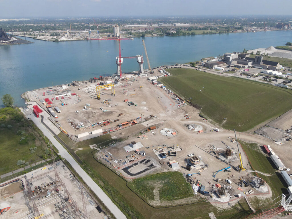 Progrès au site du pont canadien - 3 août 2021