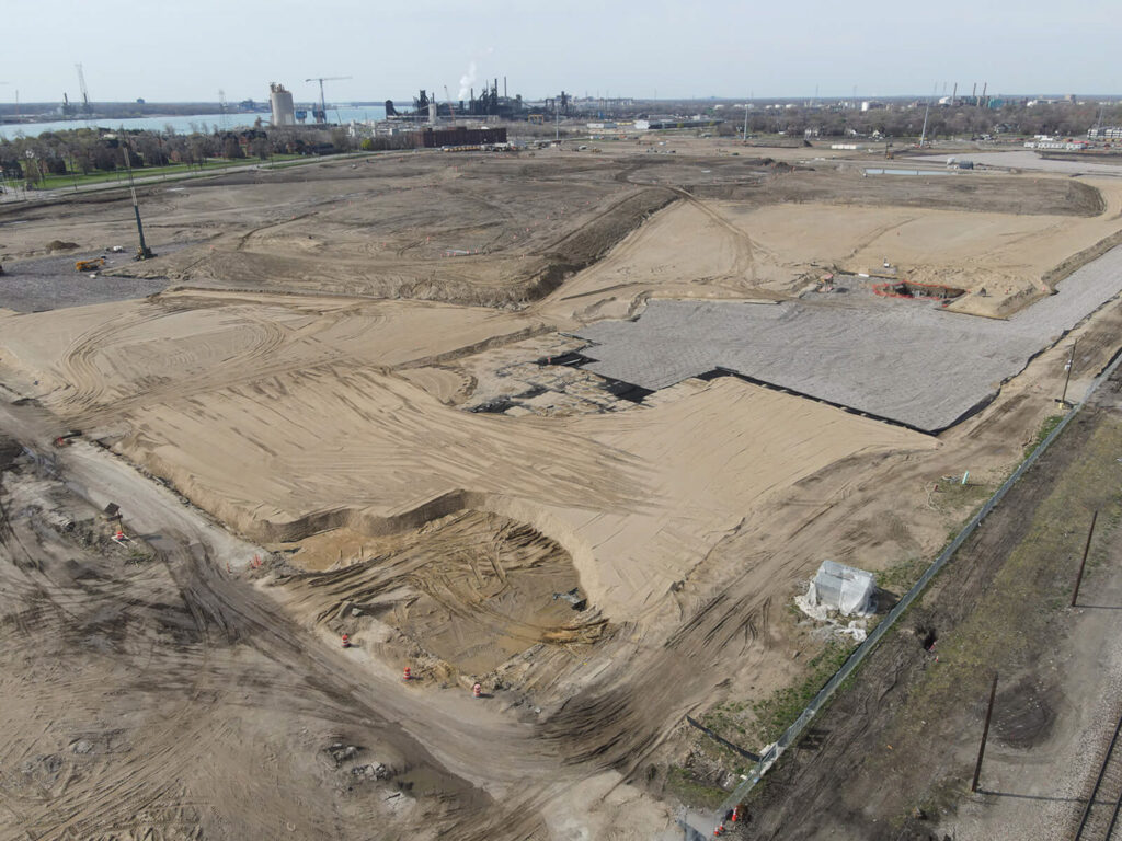 Progrès au site du pont américain - 21 avril 2021