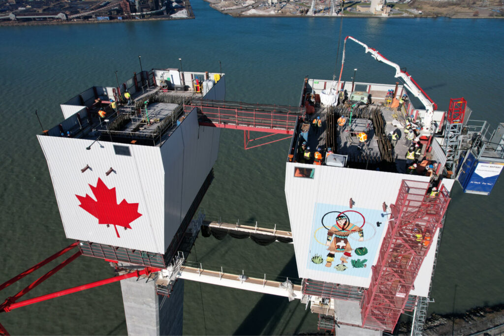 Progrès au site du pont canadien - 20 janvier 2022