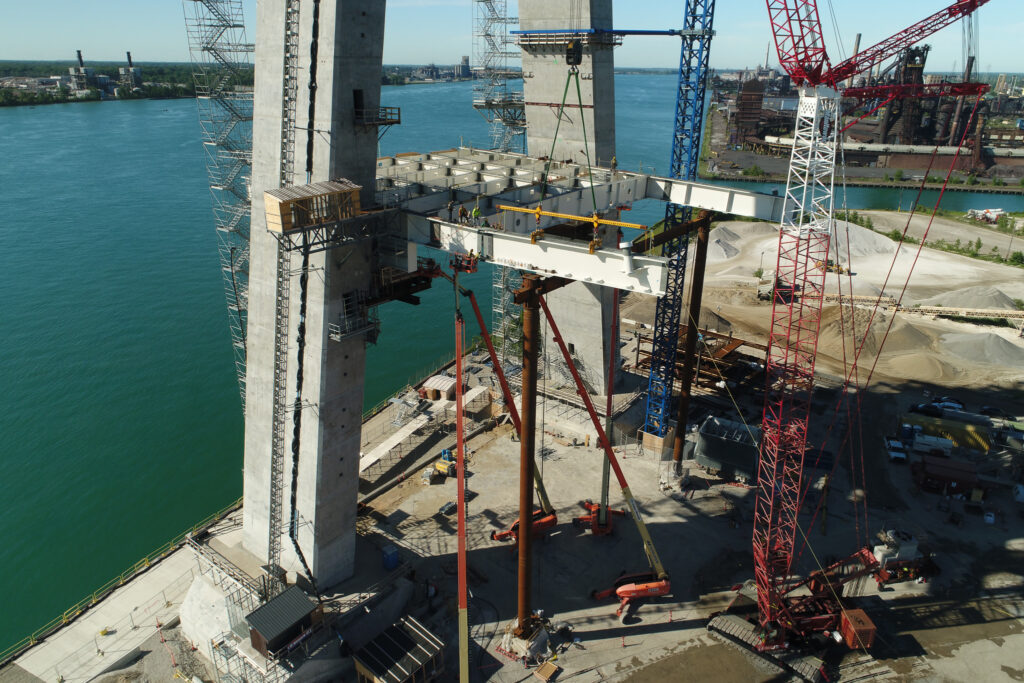 Progrès au site du pont américain - 30 août 2022