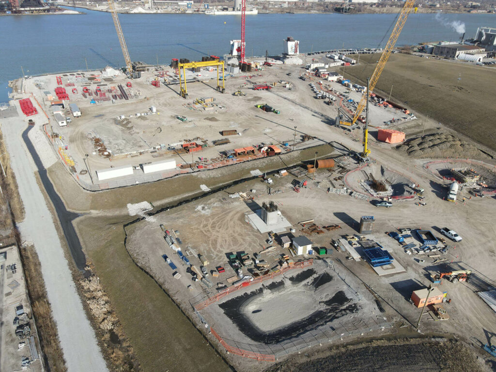 Progrès au site du pont canadien - 14 avril 2021