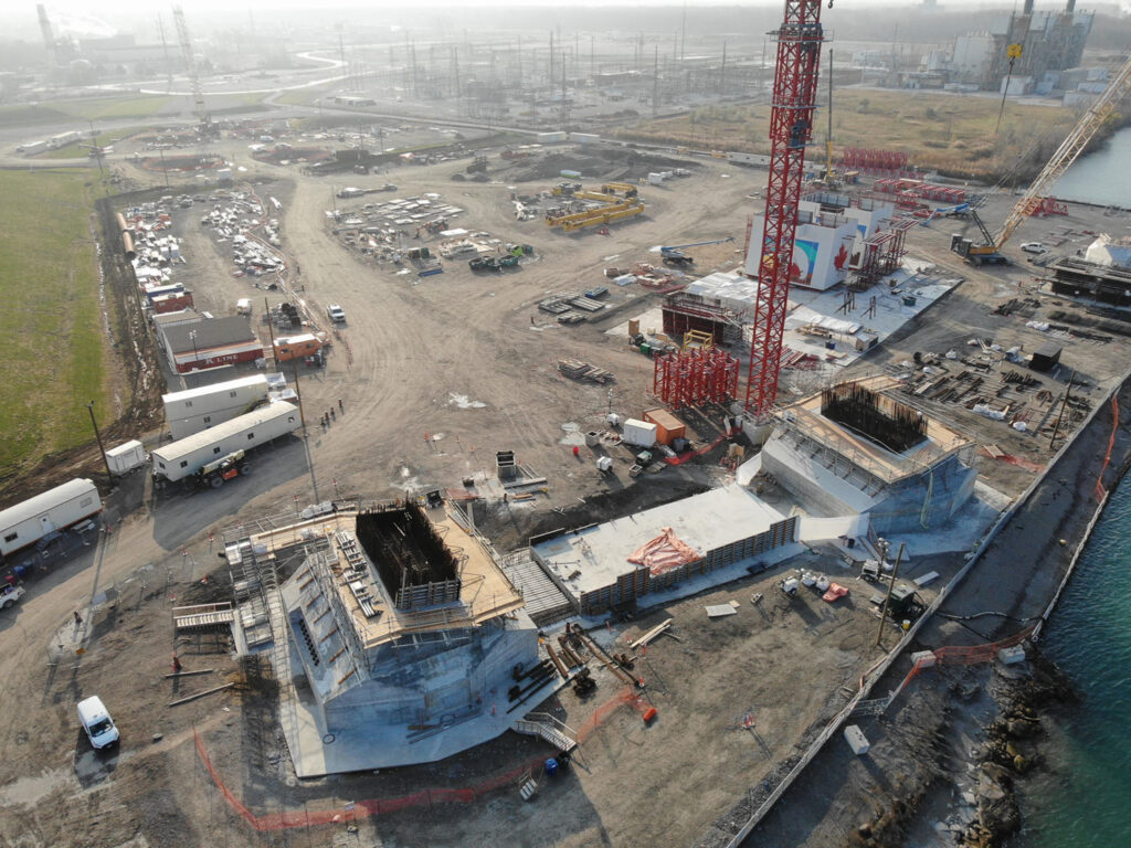 Progrès au site du pont canadien - 12 février 2021