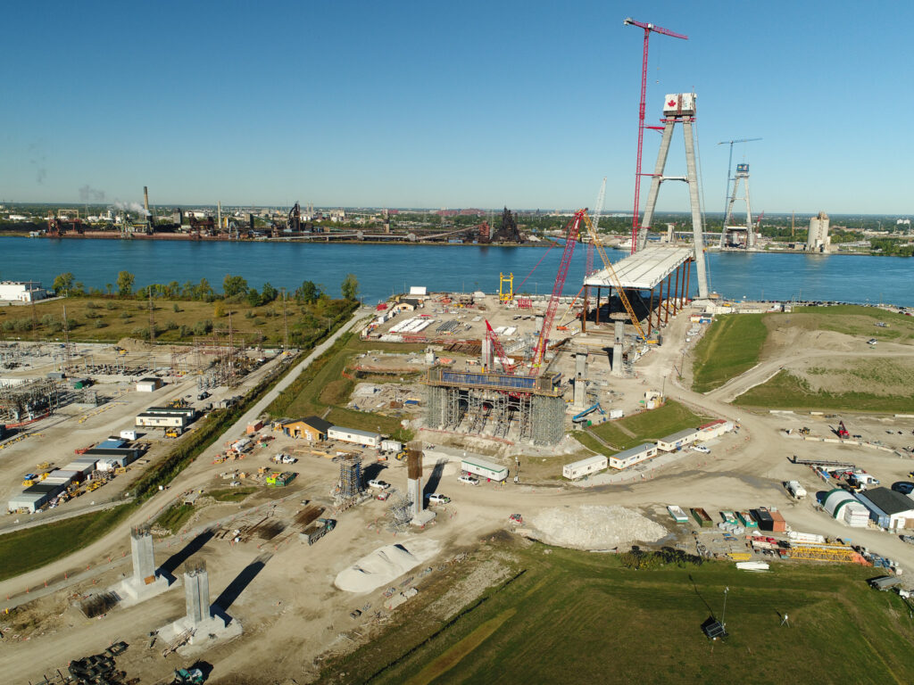 Progrès au site du pont canadien - 4 octobre 2022