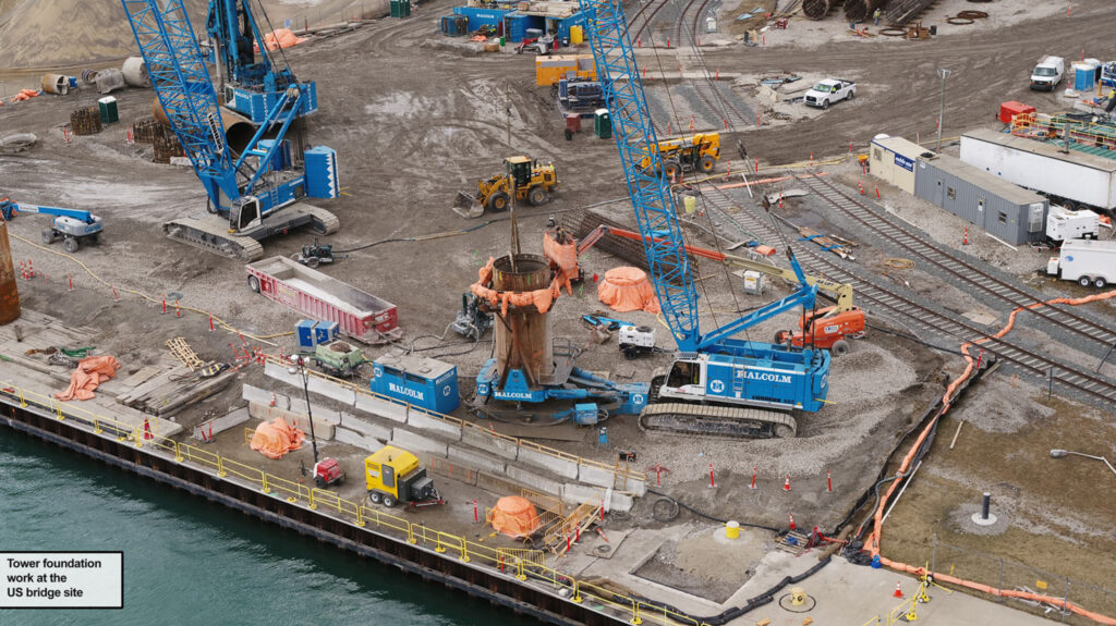 Progrès au site du pont américain - 17 juin 2020