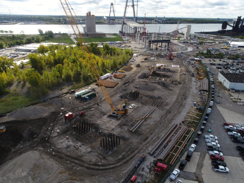 Progrès au site du pont américain - 12 octobre 2022