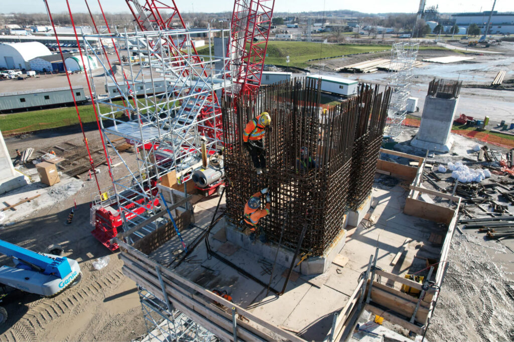 Progrès au site du pont canadien - 20 janvier 2022