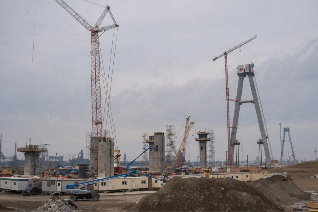 Progrès au site du pont canadien - 13 avril 2022
