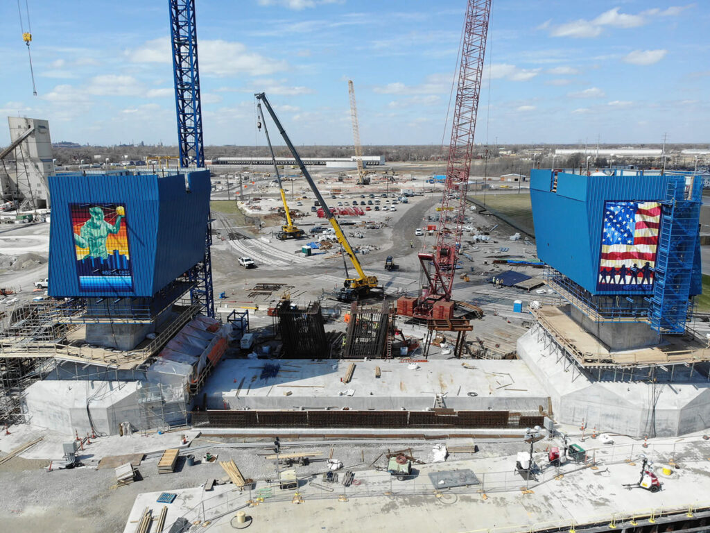 Progrès au site du pont américain - 27 avril 2021