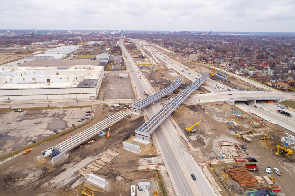 Progrès de l'échangeur du Michigan - décembre 2022 et janvier 2023