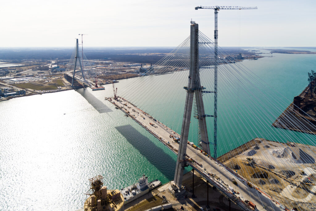 Progrès au site du pont américain - printemps 2024