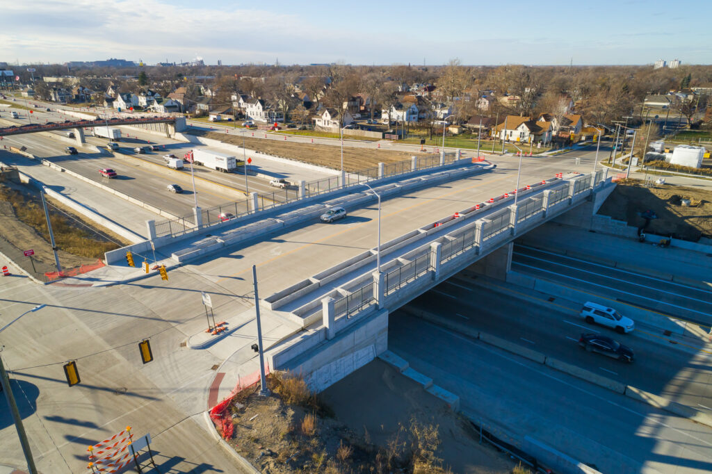 Progrès de l'échangeur du Michigan - décembre 2023