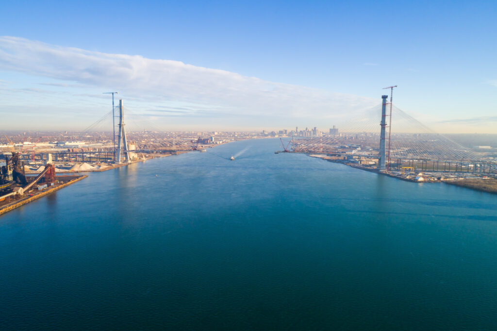 Progrès au site du pont américain - décembre 2023