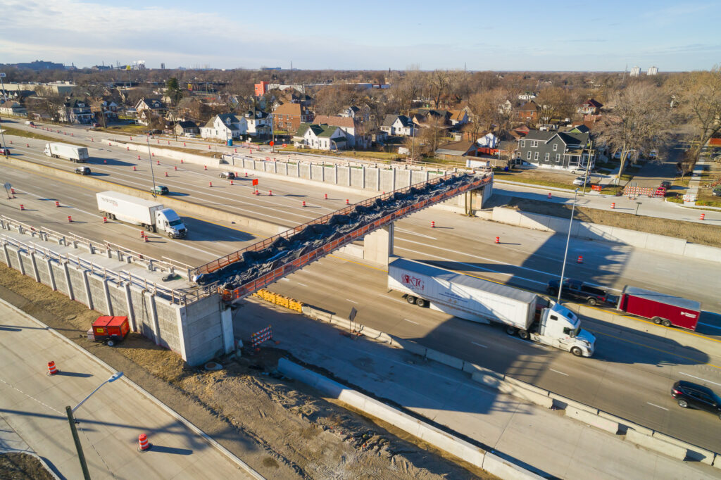 Progrès de l'échangeur du Michigan - décembre 2023