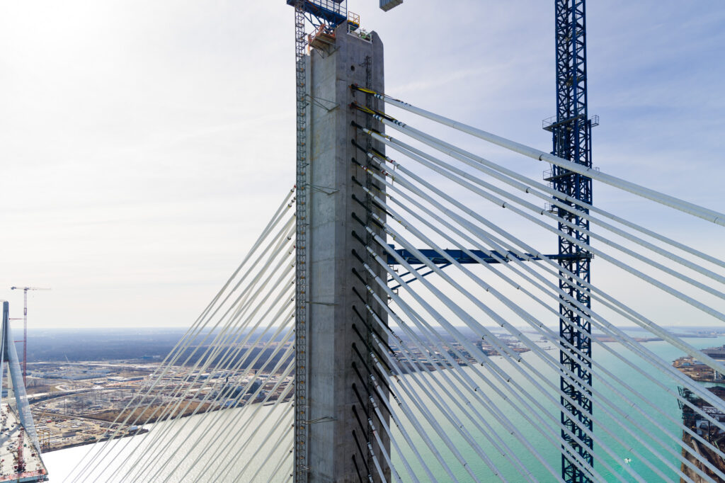 Progrès au site du pont américain - printemps 2024