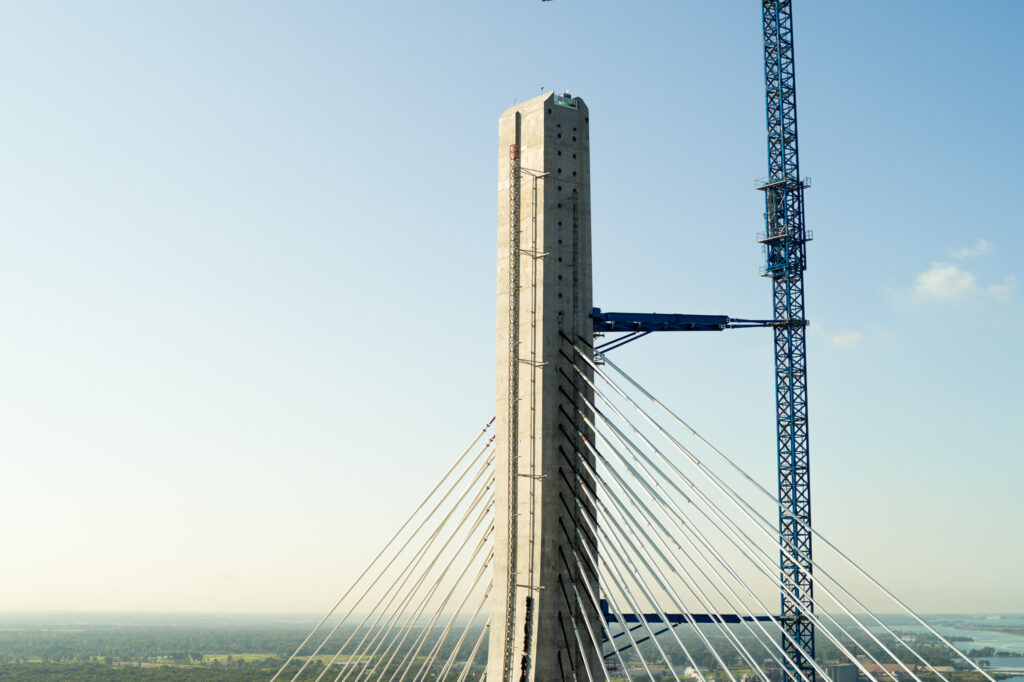 Progrès au site du pont américain - septembre 2023