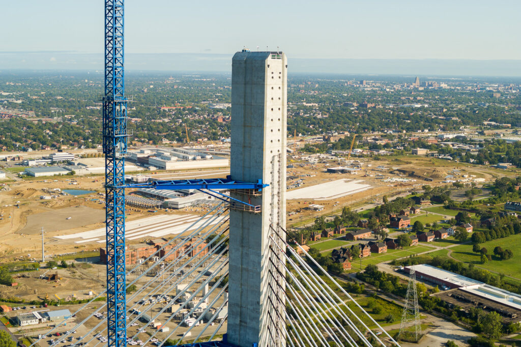 Progrès au site du pont américain - septembre 2023
