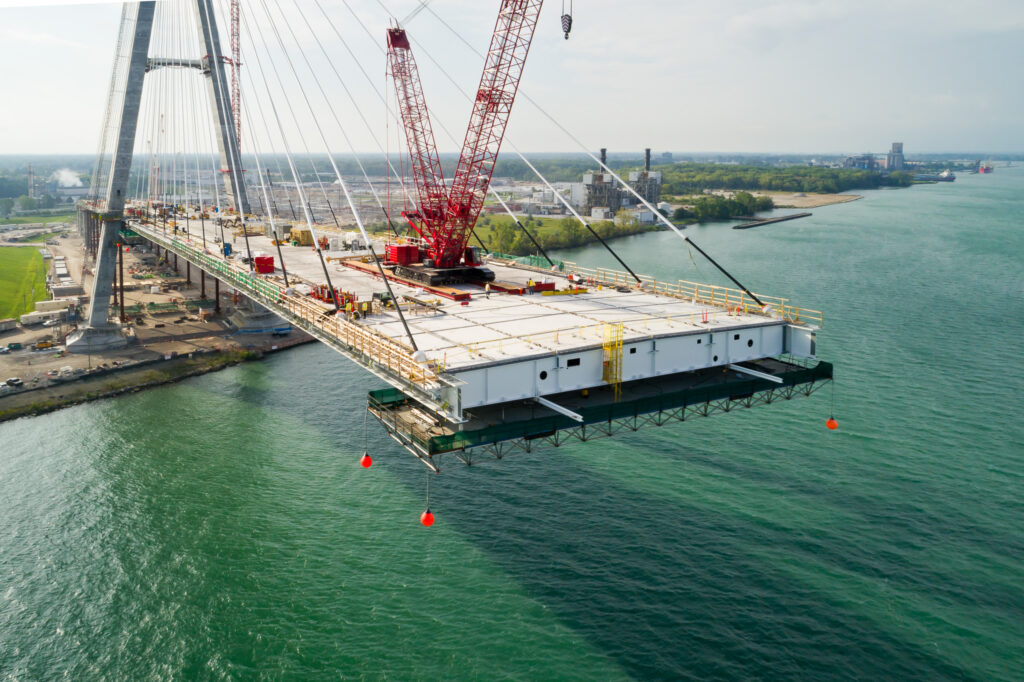 Progrès au site du pont canadien - septembre 2023