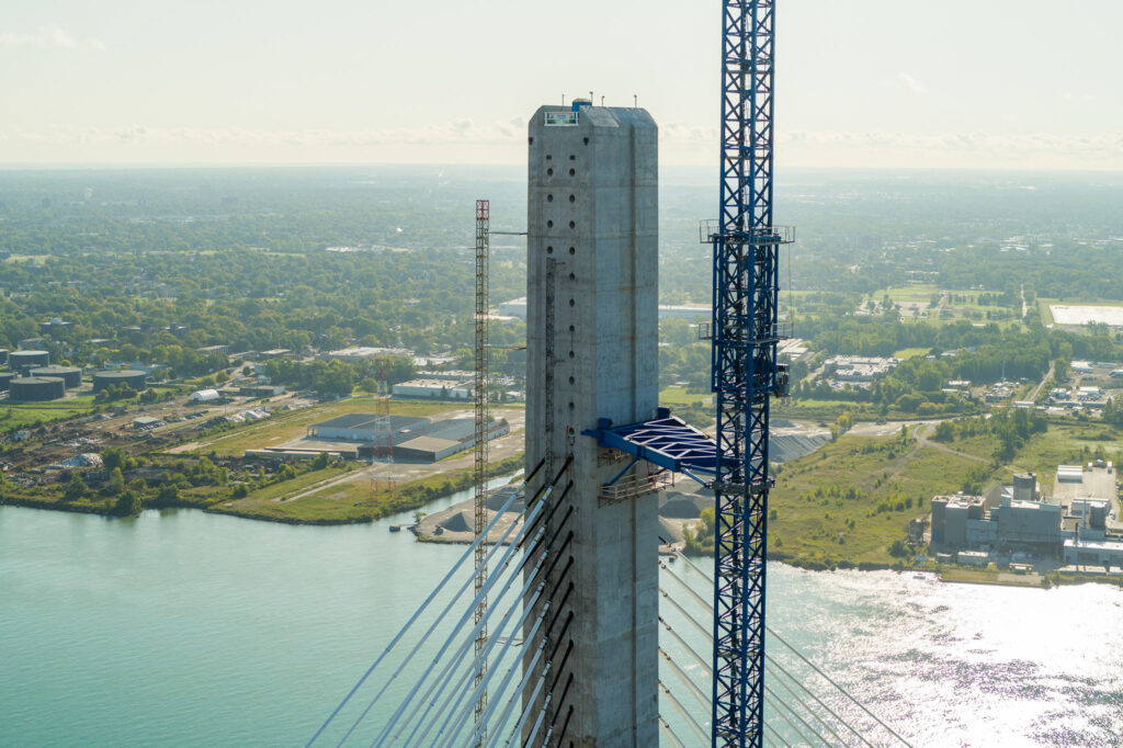Progrès au site du pont américain - septembre 2023