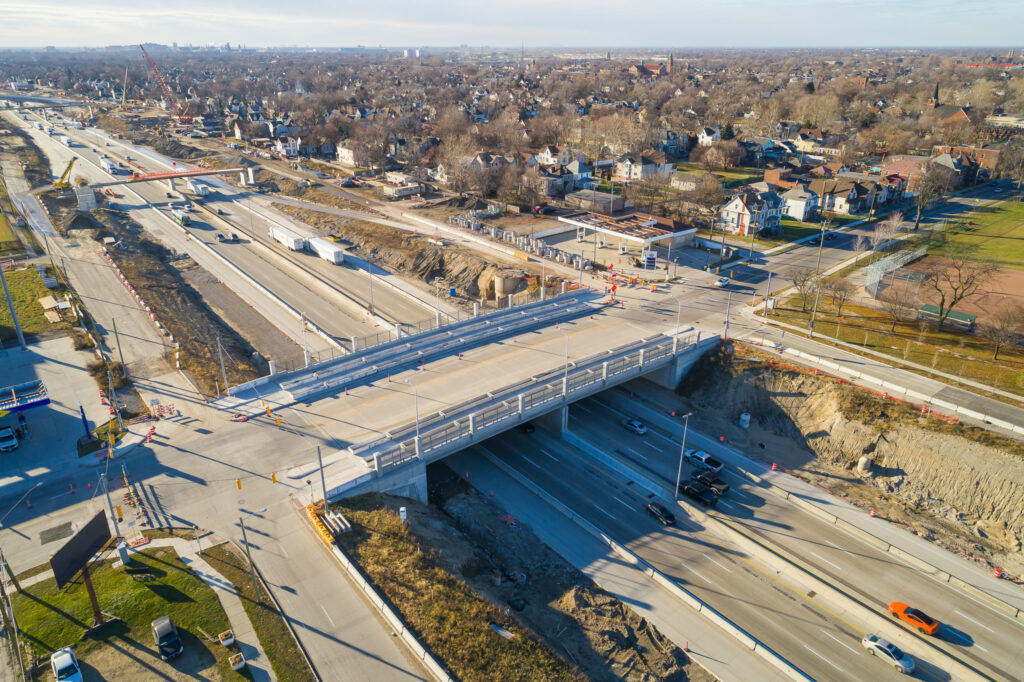 Progrès de l'échangeur du Michigan - décembre 2023