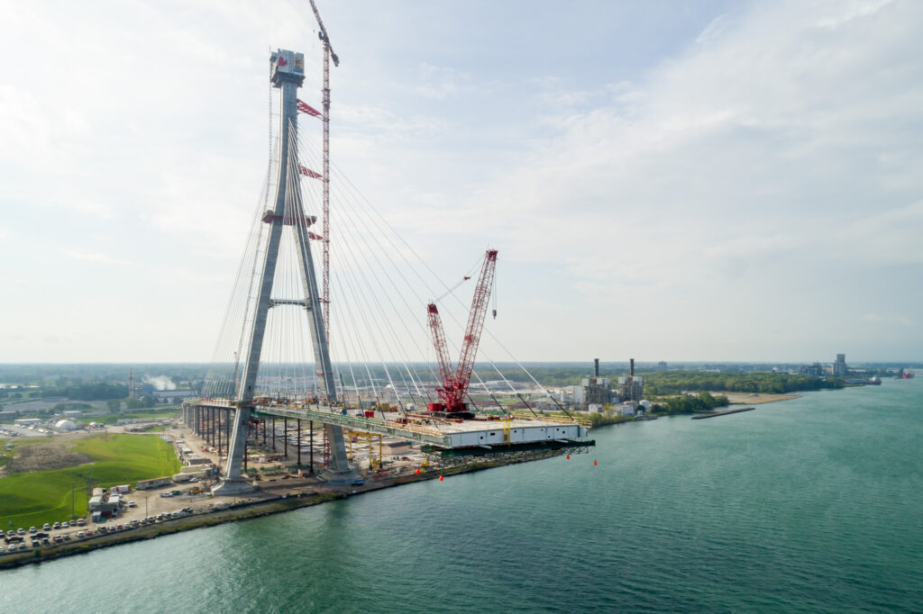Progrès au site du pont canadien - septembre 2023