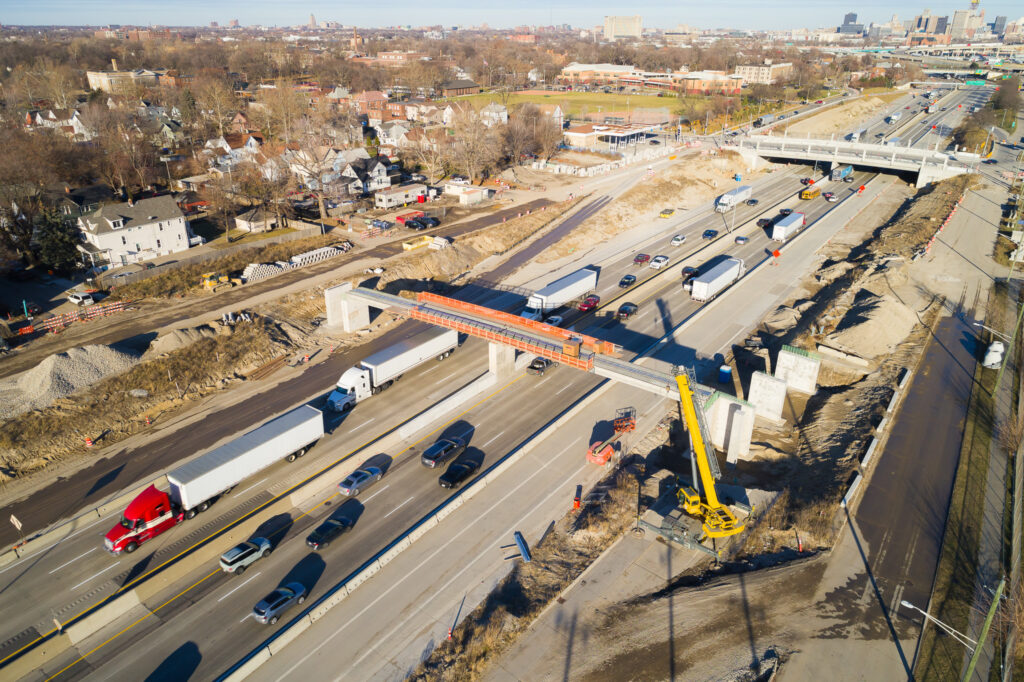 Progrès de l'échangeur du Michigan - décembre 2023