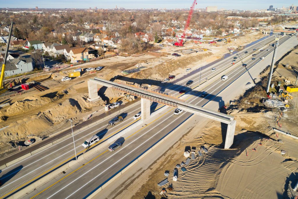 Progrès de l'échangeur du Michigan - décembre 2023