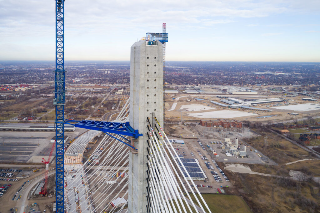 Progrès au site du pont américain - décembre 2023