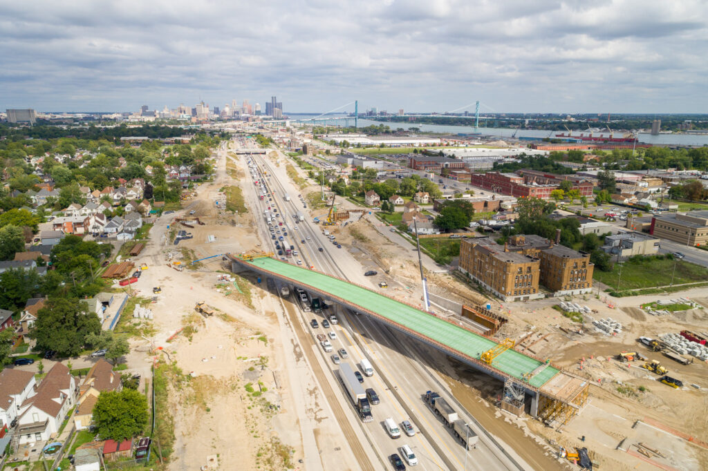 Progrès de l'échangeur du Michigan - septembre 2023