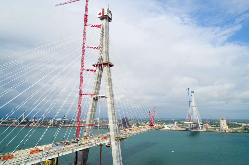 Progrès au site du pont canadien - septembre 2023