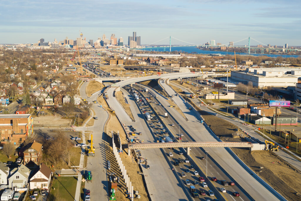 Progrès de l'échangeur du Michigan - décembre 2023